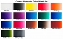 Createx Illustration 5080-00 Color Wheel Set 18 x 60 ml