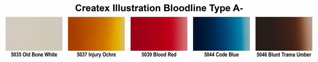 Createx Illustration 5083-01 Bloodline Type A- Set 6 x 60 ml
