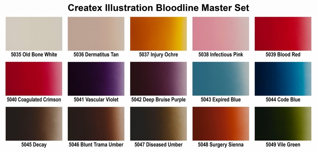 Createx Illustration 5083-04 Bloodline Master Set 17 x 30 ml