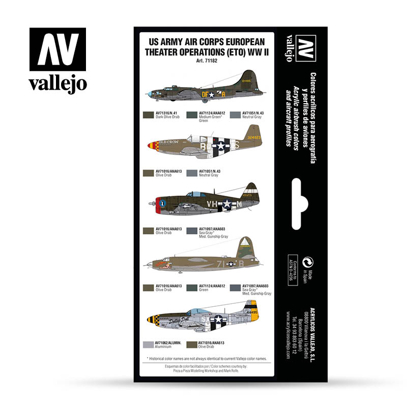 71182 Air War US Army Air Corps ETO WWII 8 x 17 ml