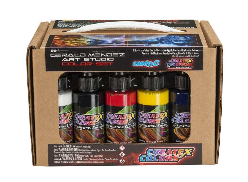 (DG in LQ / UN 1993) Artist Box Set 4969-A Gerald Mendez's Art Studio Color Set 19 x 60 ml