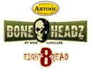 ARTOOL FH BH 3 Bone Headz Eight Dead (4 Stk.) Freihand Airbrush Schablonen von Mike Lavallee