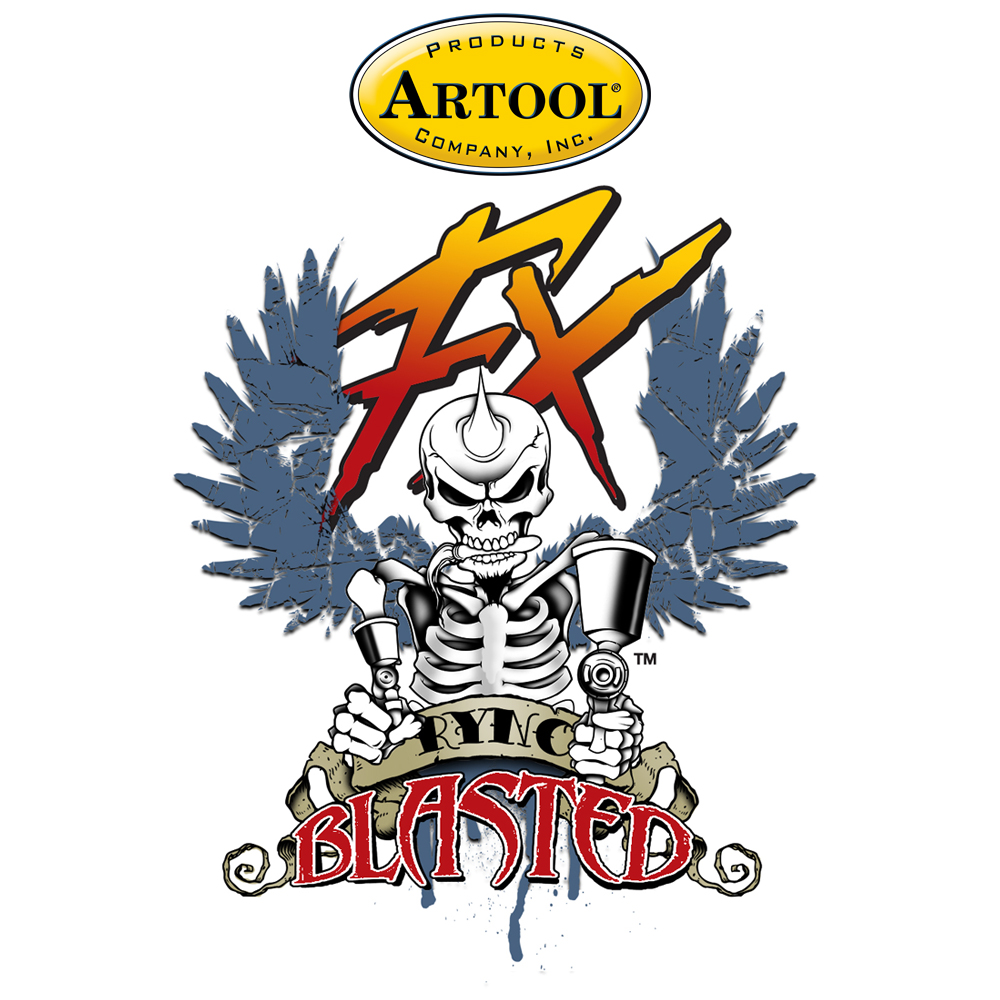 ARTOOL FH BLTFX 3 Blasted FX Gamblin' FX Freihand Airbrush Schablone von Ryan "Ryno" Templeton