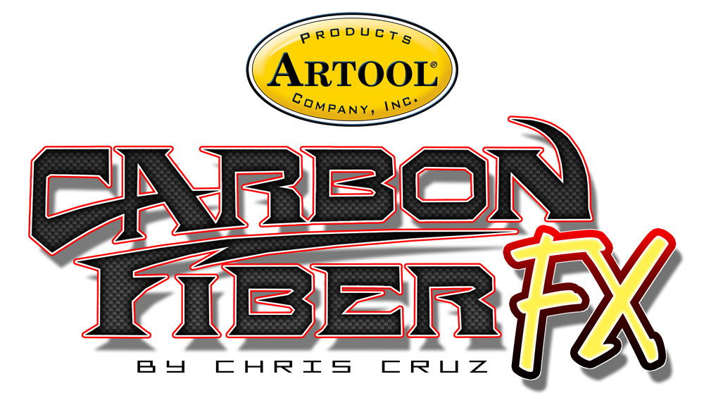 ARTOOL FH CFFX 1 Carbon Fiber FX (2 Stk.) Freihand Airbrush Schablonen von Chris Cruz