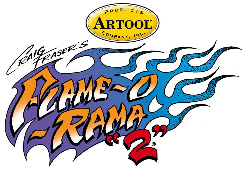 ARTOOL FH FOR 10 Flame-o-rama 2 Gothika Freihand Airbrush Schablone von Craig Fraser