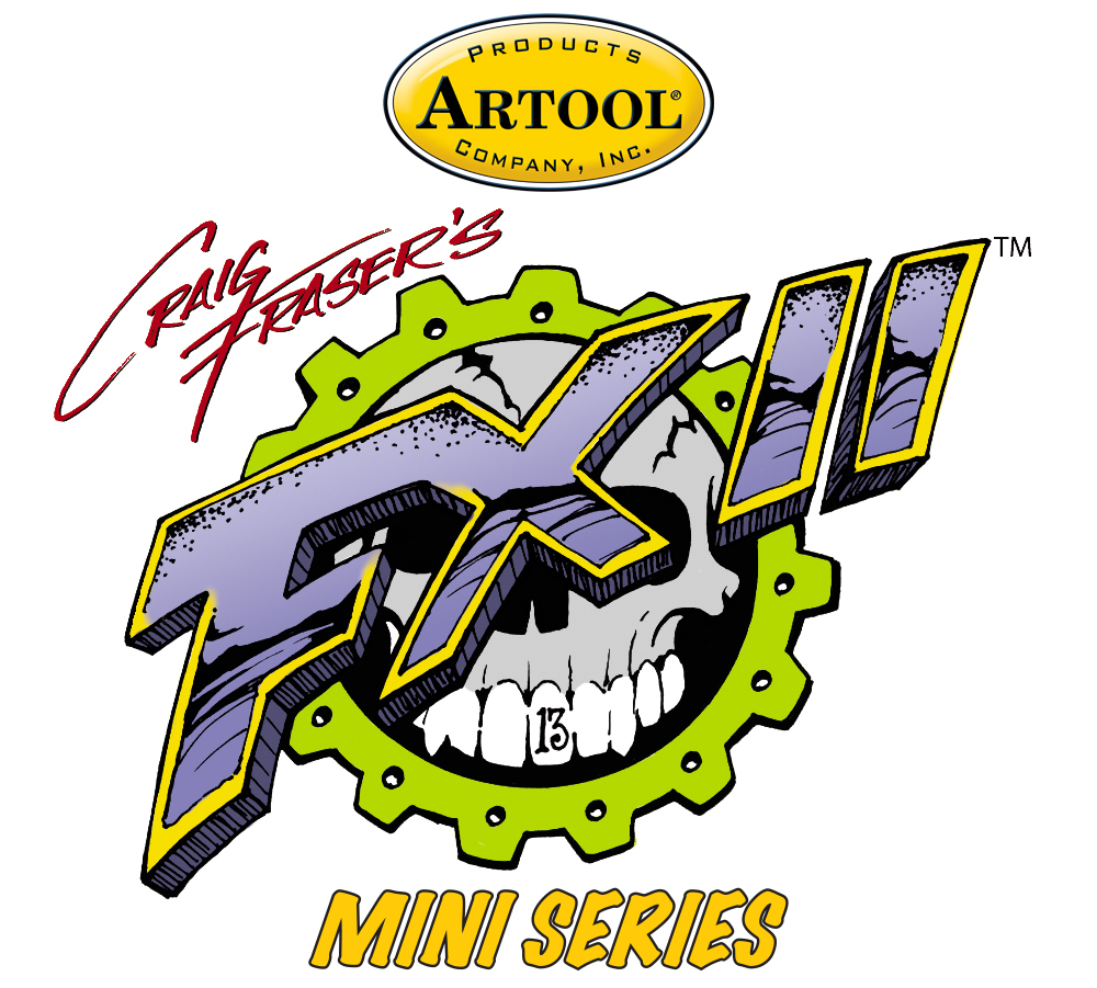 ARTOOL FH FXII 14 MS FX II Mini Series (6 Stk.) Freihand Airbrush Schablonen von Craig Fraser