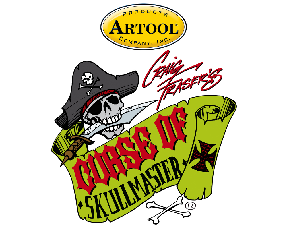 ARTOOL FH SK 13 SP Curse of Skullmaster Voo Doo Freihand Airbrush Schablone von Craig Fraser