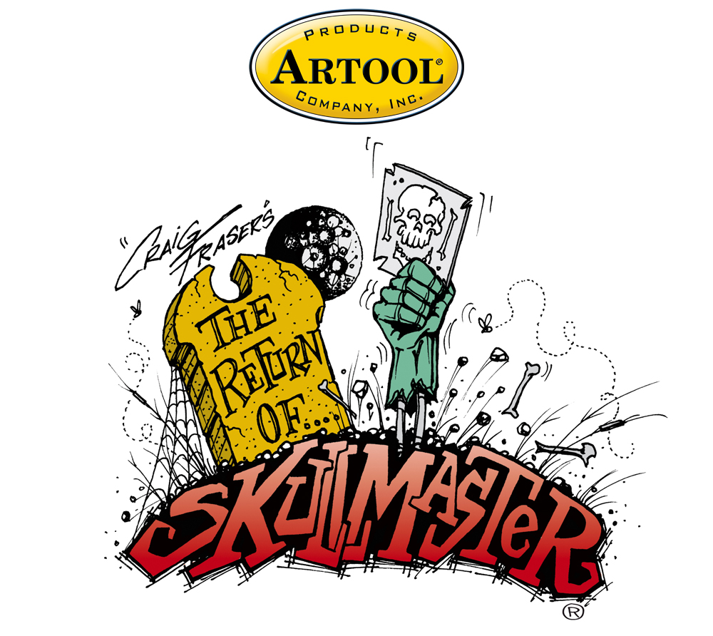 ARTOOL FH SK 17 SP Return of Skullmaster Multiple II Freihand Airbrush Schablone von Craig Fraser