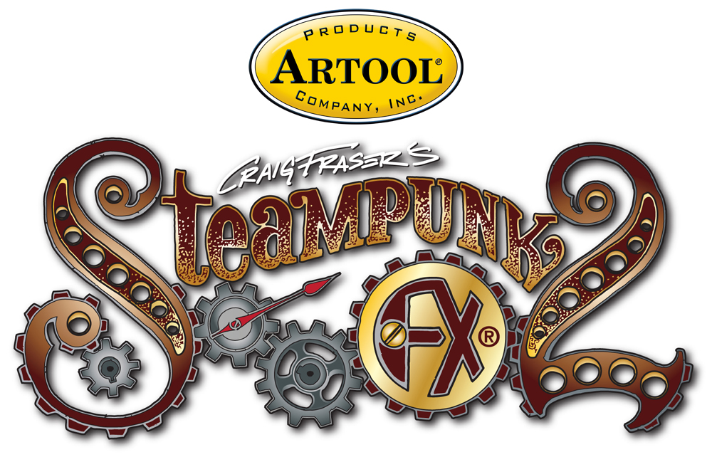 ARTOOL FH SPFX 21 Steampunk FX2 Klockwerks II Freihand Airbrush Schablone von Craig Fraser