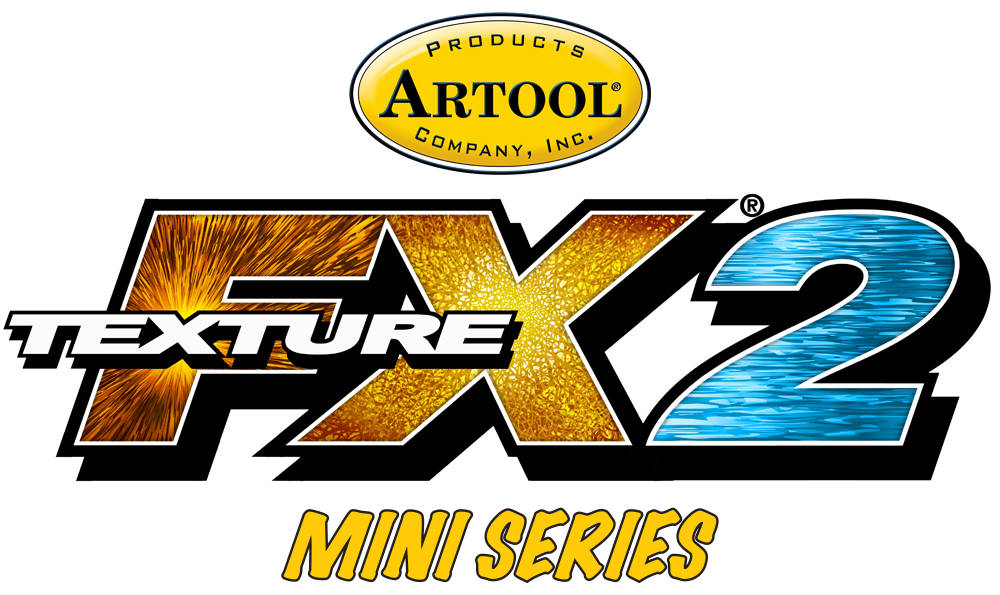 ARTOOL FH TFX 2 MS Texture FX 2 Mini Series Set (3 Stk.) Freihand Airbrush Schablonen von Gerald Mendez