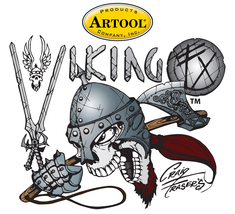 ARTOOL FH VKFX 1 Viking FX Runes Freihand Airbrush Schablone von Craig Fraser