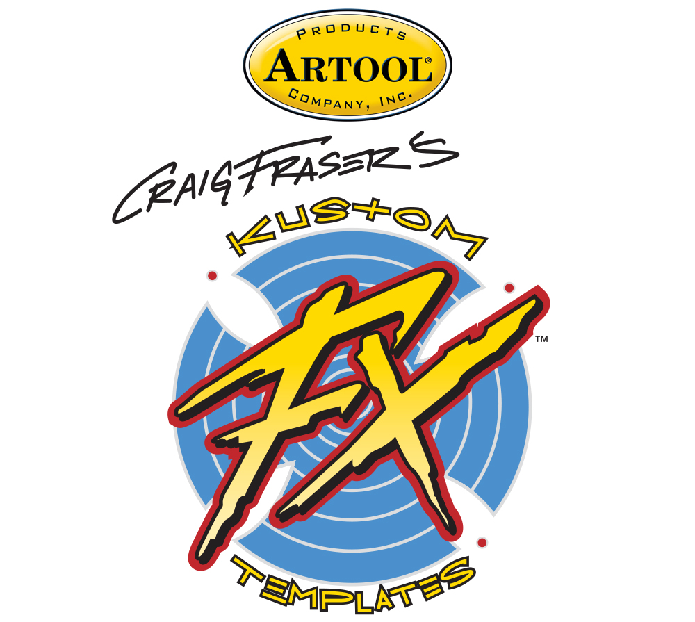 ARTOOL KFX 1 SP Kustom FX Tiki-Madness Freihand Airbrush Schablone von Craig Fraser