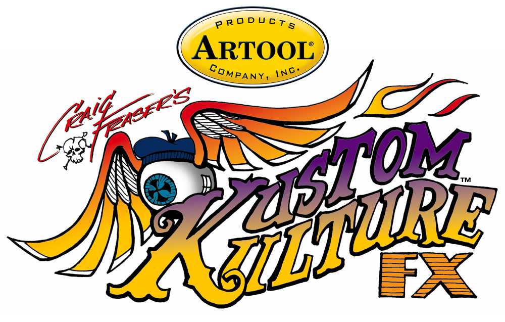 ARTOOL KKFX 21 SP Kustom Kulture (6 Stk.) Freihand Airbrush Schablonen Set von Craig Fraser