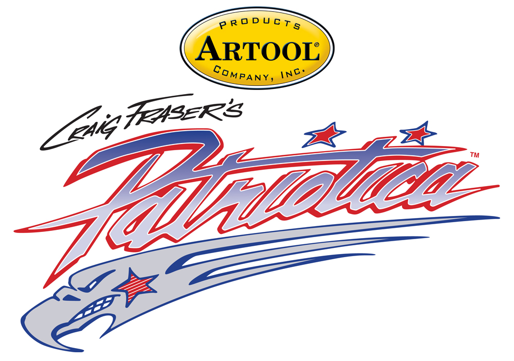 ARTOOL PTR 3 SP Patriotica And Blue Freihand Airbrush Schablone von Craig Fraser