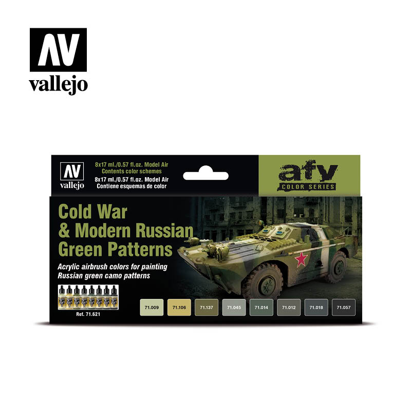 AFV Color Series Cold War & Modern Russian Green Patterns 8 x 17 ml