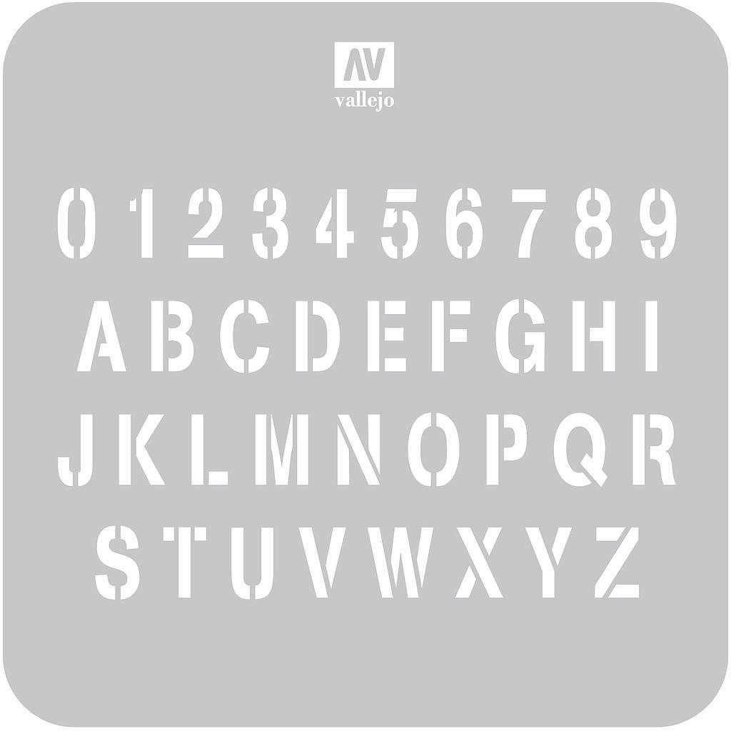 ST-LET002 Lettering & Signs Stamp Font 125 mm x 125 mm (1/4 PU)