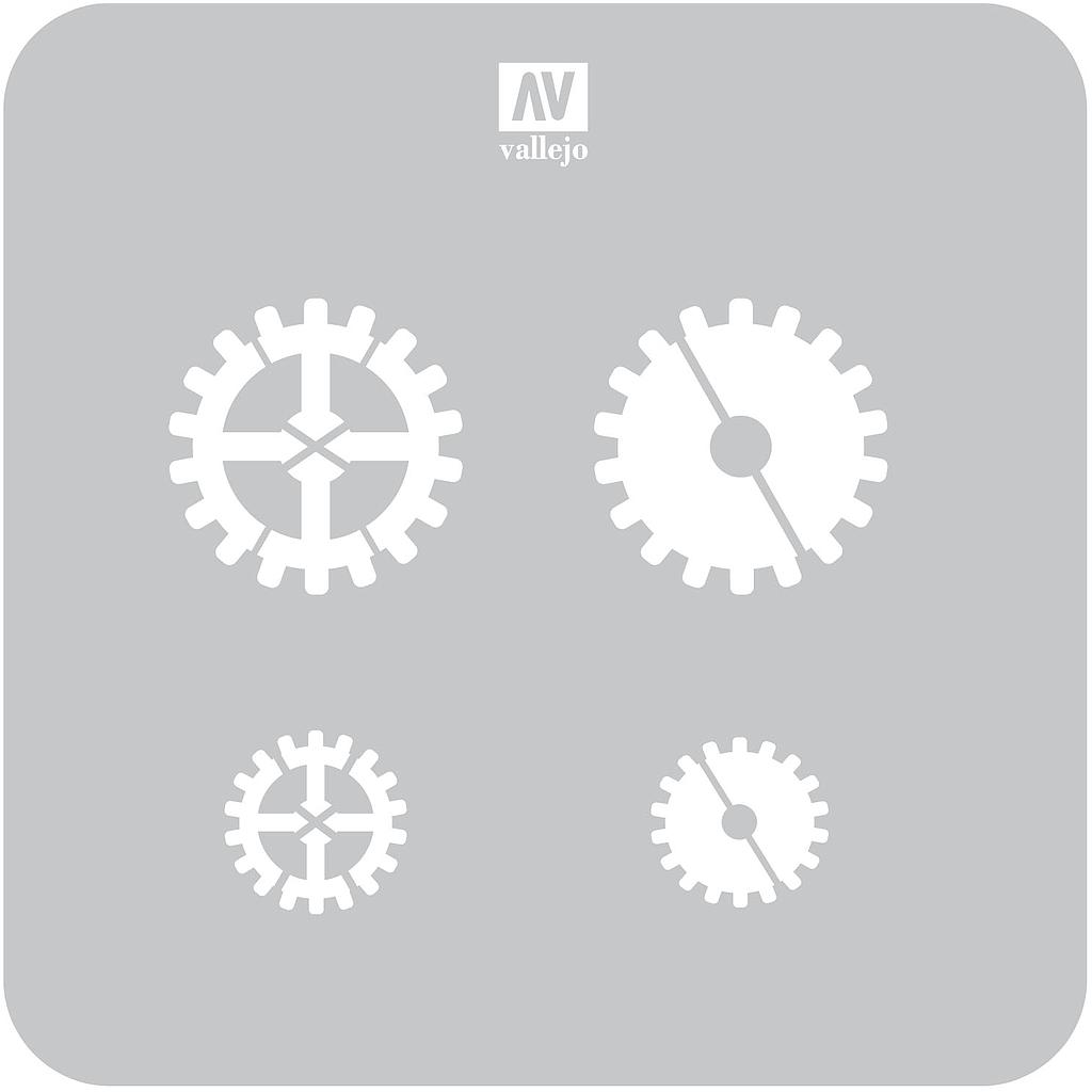 ST-SF001 Sci-Fi & Fantasy Gear Markings 125 mm x 125 mm (1/4 PU)