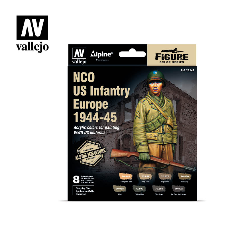 *Figure Color Series NCO US Infantry Europe 1944-45 8 x 17 ml