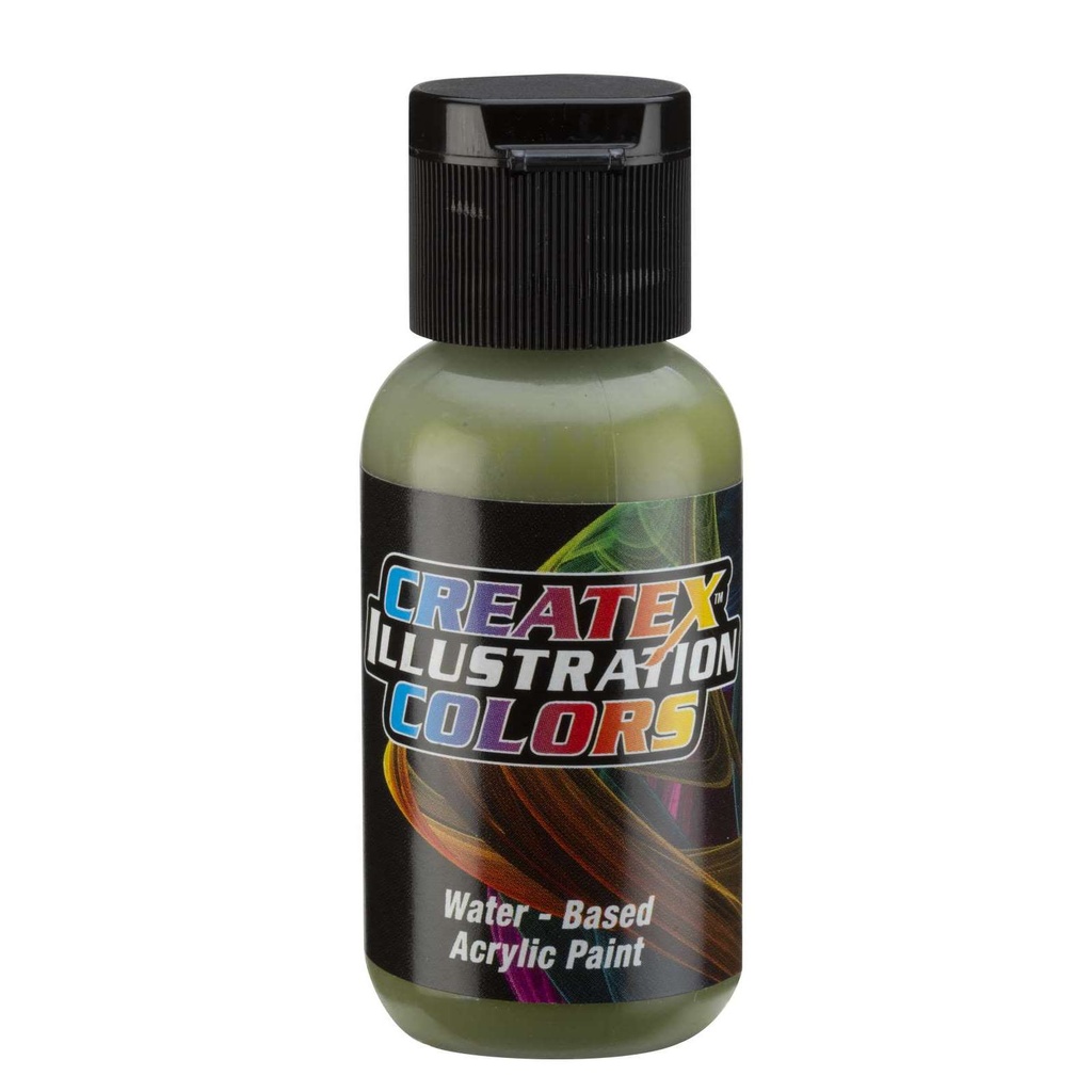 Createx Illustration 5647 Yellow Green Oxide 30 ml