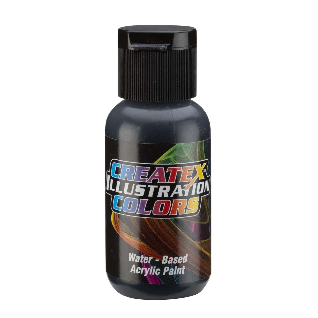 Createx Illustration 5648 Flat Black 30 ml