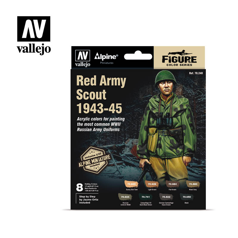 *Figure Color Series Red Army Scout 1943-45 8 x 17 ml