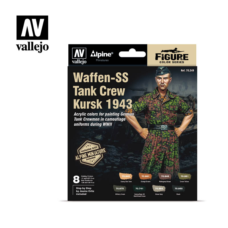 *Figure Color Series Waffen-SS Tank Crew, Kursk 1943 8 x 17 ml