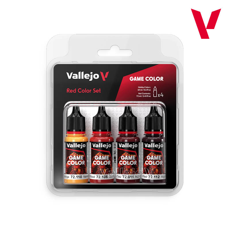 Game Color Red Color Set 4 x 18 ml