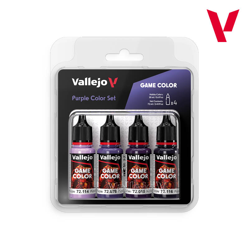 Game Color Purple Color Set 4 x 18 ml