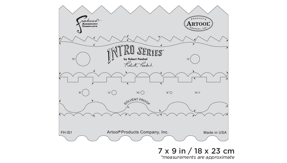 ARTOOL FH IS 1 Intro Series Freehand Airbrush Template by Robert Paschal (200472)