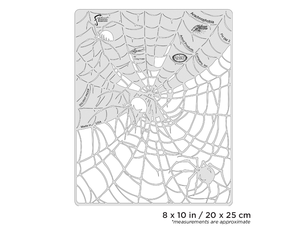 ARTOOL FH SM 2 Spider Master Arachnophobia Freehand Airbrush Template by Craig Fraser (200486)