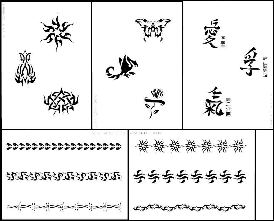 *CREATEX Stencil Set 5 pcs. (Contains 262518-262522 each 1)