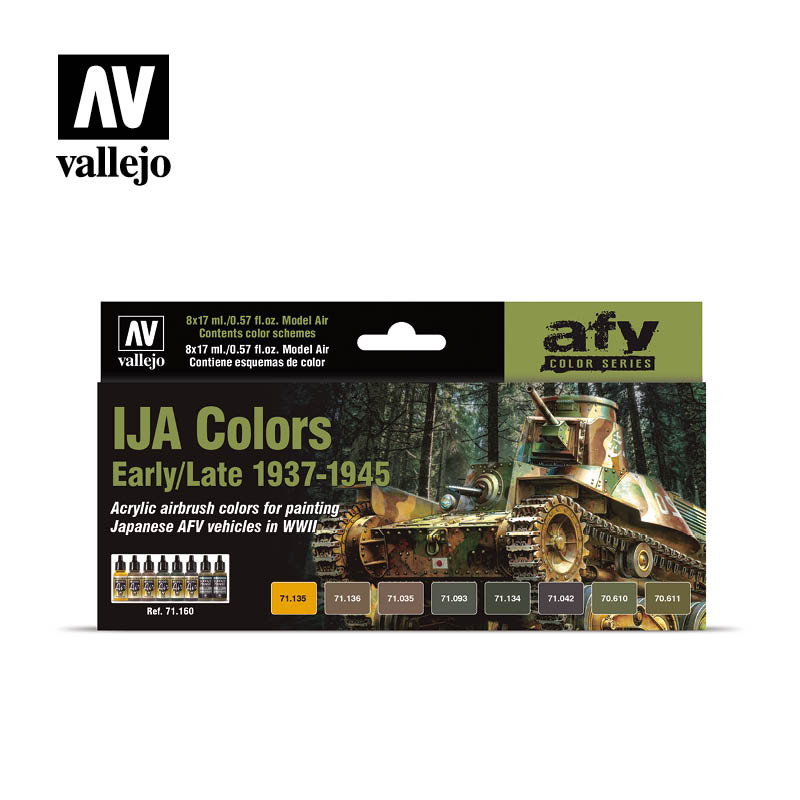 AFV Color Series IJA Colors Early/Late 1939-1945 8 x 17 ml (100418)