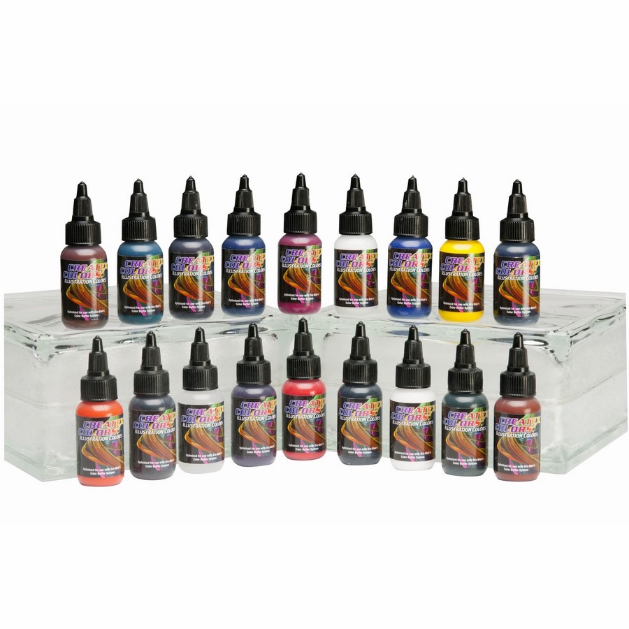 Createx Illustration 5080-01 Color Wheel Set 18 x 30 ml