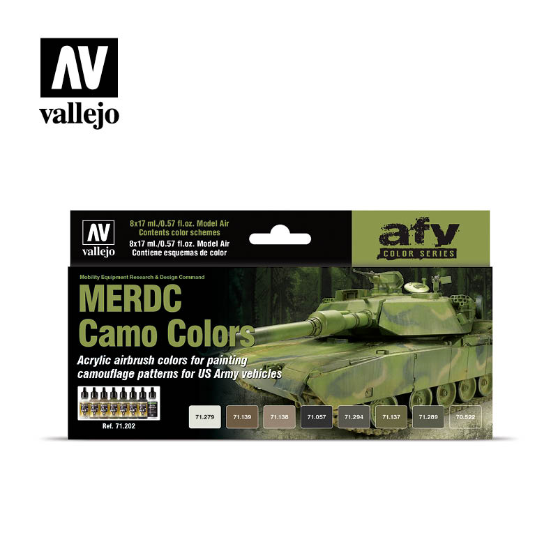 71202 AFV Color Series MERDC Camo Color 8 x 17 ml