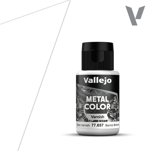 Vallejo Metal Colors 657 Gloss Metal Varnish 32 ml