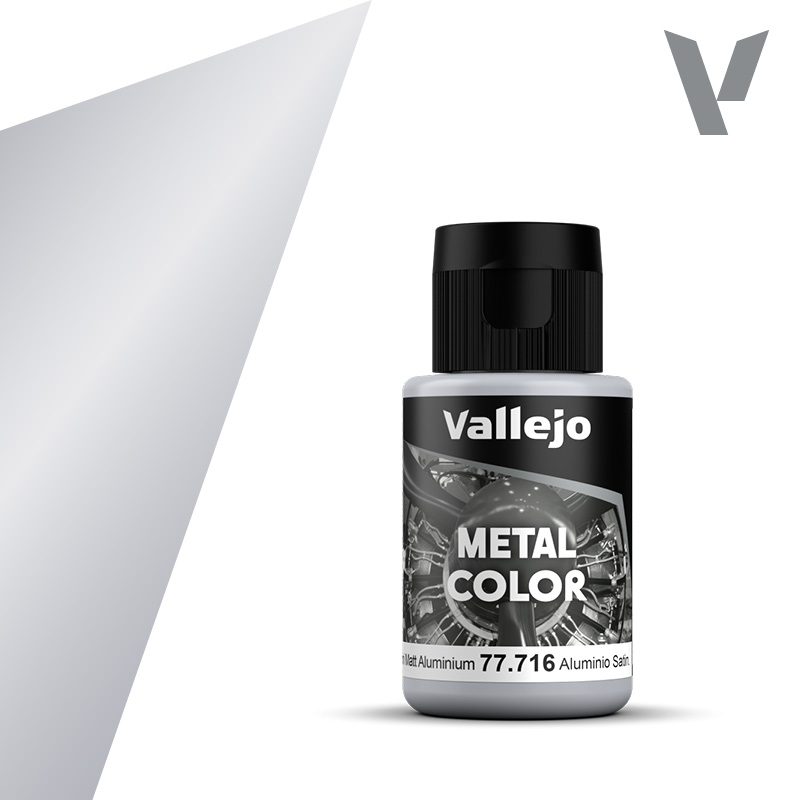 Vallejo Metal Colors 716 Semi Matte Aluminium 32 ml