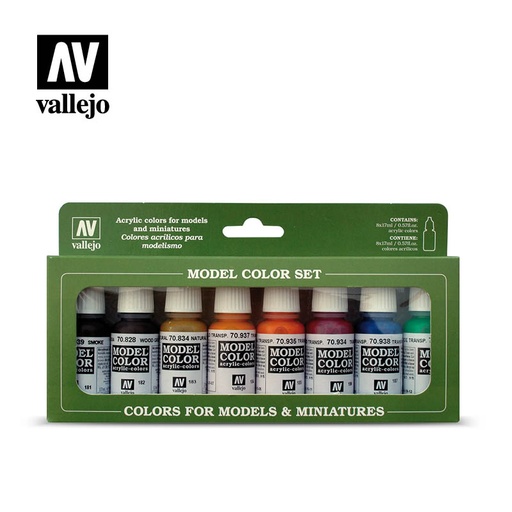 *Model Color Set Transparent Colors 8 x 17 ml