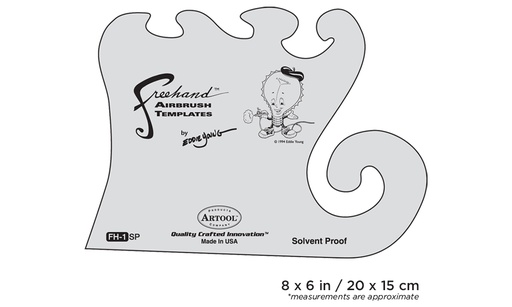 [IW-FH1SP] ARTOOL FH 1 SP Freihand Airbrush Schablone von Eddie Young (200300)