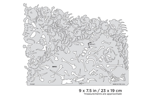 [IW-FHSK7SP] ARTOOL FH SK 7 SP Son of Skullmaster Bonz Freehand Airbrush Template by Craig Fraser (200361)
