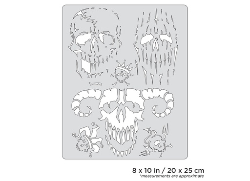 [IW-FHSK11SP] ARTOOL FH SK 11 SP Curse of Skullmaster Evil-Horde Freehand Airbrush Template by Craig Fraser (200365)