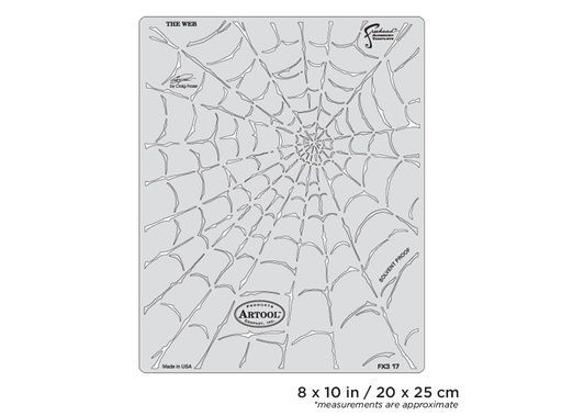 [IW-FX317SP] ARTOOL FX3 17 SP FX3 The Web Freehand Airbrush Template by Craig Fraser (200396)