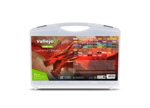 [572185] Game Air Color Case incl. 51 colors 18ml, 7 primers and 2 auxiliaries