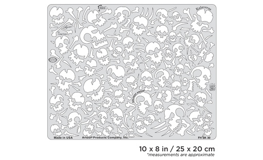 [IW-FHSK30SP] ARTOOL FH SK 30 SP Wrath of Skullmaster Kalaveras Freehand Airbrush Template by Craig Fraser (200436)