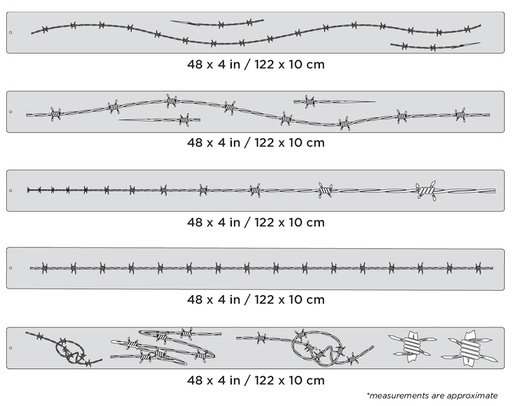 [IW-FHLL1] ARTOOL FH LL 1 Wired (5 Stk.) Freihand Airbrush Schablonen von Dean Loucks (200440)