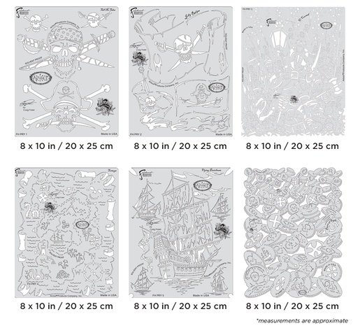 [IW-FHPRY70] ARTOOL FH PRY 7 Piracy Schablonen-Set (All 6) (200450)