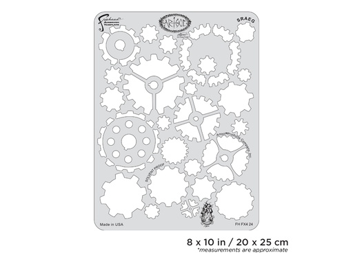 [IW-FHFX424] ARTOOL FH FX4 24 FX4 Sraeg Freehand Airbrush Template by Craig Fraser (200459)