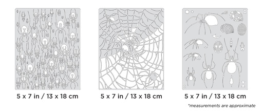 [IW-FHSM4MS] ARTOOL FH SM 4 MS Spider Master Mini Series Set (3 Stk.) Freihand Airbrush Schablonen von Craig Fraser (200489)