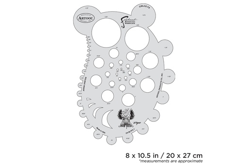 [IW-FHBLTFX1] ARTOOL FH BLTFX 1 Blasted FX Circle FX Freehand Airbrush Template by Ryan "Ryno" Templeton (200505)