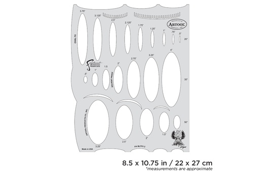 [IW-FHBLTFX2] ARTOOL FH BLTFX 2  Blasted FX Oval FX Freehand Airbrush Template by Ryan "Ryno" Templeton (200506)