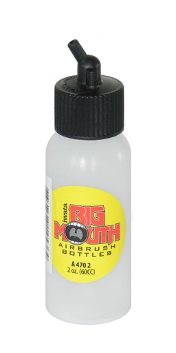 [IW-A4702] A 470 2 “Big Mouth“ Bottle 60 ml with Plastic Connector (200726)